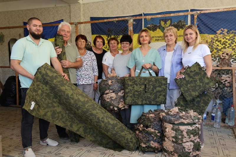 🫶🫶 Канівські волонтери отримали матеріали для плетіння маскувальних сіток